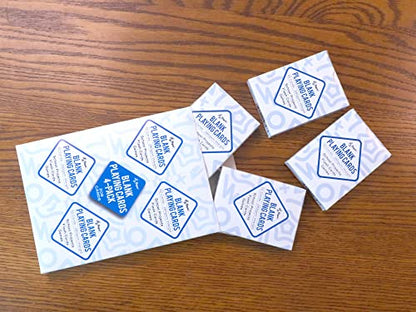 Regal Games 208 Blank Playing Cards to Write On - Custom Blank Deck of Cards - (2.5" x 3.5") Cardstock White Poker Size - 4 Packs x 52 Cards - color: 4 Decks - 208 Cards