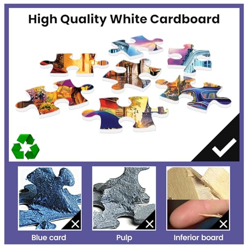Jigsaw Puzzles 300 Pieces for Adults Tower Puzzles 300 Piece Puzzle for Adults Kids Puzzle Letter on Back Birthday Gift Puzzles Educational Toys Family Challenging Games 20.5x15IN - style: Tower