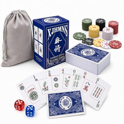 American Mahjong Playing Cards, Mahjong Playing Cards 2026, Traditional Card Game Set - style: Set