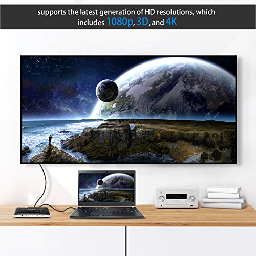 4 Port 4 x 1 HDMI Switch with PIP (Picture in Picture)and IR Wireless Remote Control, HDMI Switcher Hub Port Switches for PS4 Xbox Apple TV Fire Stick Blu-Ray Player (ZW410) - style: 4 In 1 Out