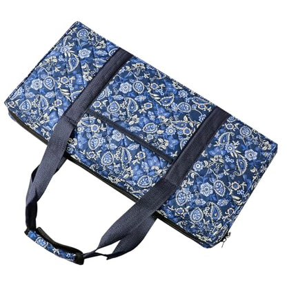 Jongyance American Mahjong Set with Blue Carrying Bag, 166 White Tiles, 4 All-in-One Rack/Pushers, Mahjong Tiles Set (Ma Jong, Mah-Jongg, Majiang) - color: Blue