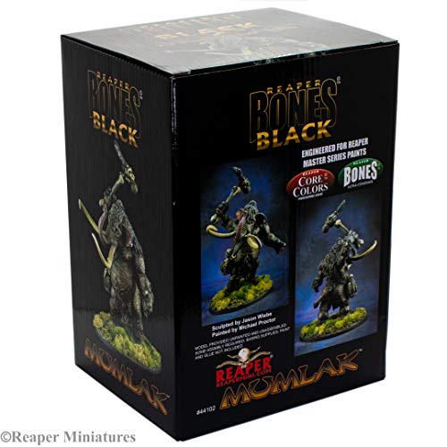 Reaper Miniatures: 44102 - Mumlak Bones Black Fantasy Plastic Miniature