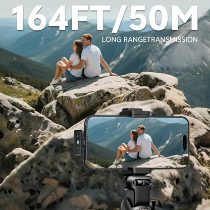 Mini Microphone for iPhone/Computer/Android/iPad,Lavalier Microphone with Noise Reduction and Crystal Sound,Clip-on Lapel Mic for Video Recording,Outdoor Interview,Tiktok,Vlog,YouTube