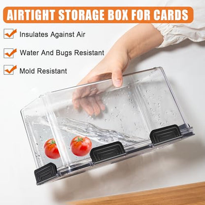 tutata Graded Sports Card Storage Box, Trading Card Storage Box, Graded Card Slab Storage Case Fits PSA BGS & SGC