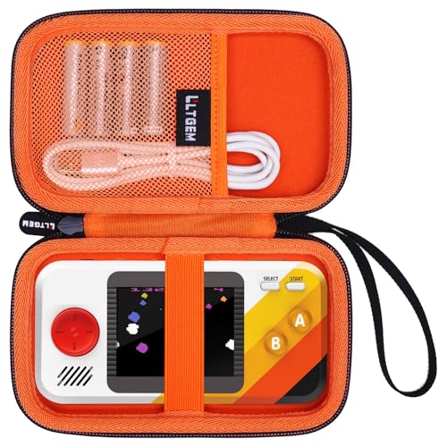 LTGEM Case Compatible with My Arcade Handheld Portable Video Game Console, Hard Shell Travel Carrying Storage Bag - Black+Orange(Case Only) - color: 2.Black+Orange