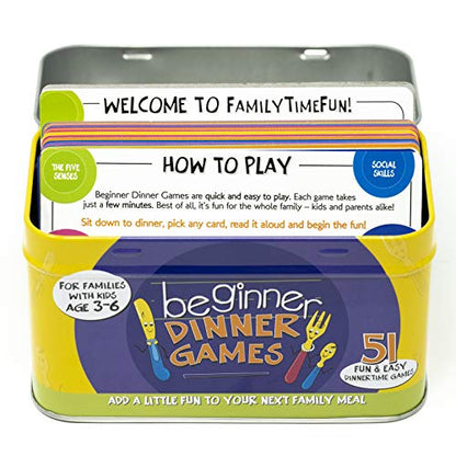 Continuum Games Beginner Dinner Games - Family Dinnertime Fun | Portable Dinnertime Games, Fun for the Whole Family
