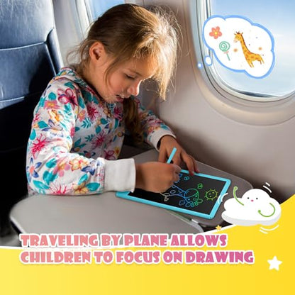 Toddler Boy Toys, Kids LCD Writing Tablet, Mess Free Coloring Books | 10 inch Drawing Pad, Travel Games, Educational Toys for 3-8 Years Old Boys and Girls, Kids Gifts - color: 10”blue