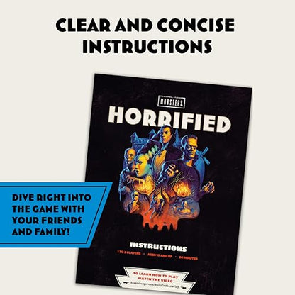 Ravensburger Horrified Games - Universal Monsters - Strategy Board Game - Boost Critical Thinking & Teamwork - Cooperative Gameplay - Unique Monster Challenges - 1 to 5 Players - Adults & Kids 10+
