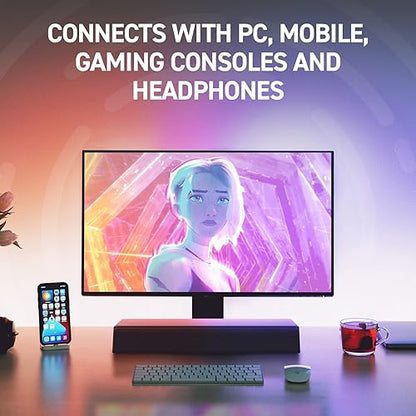 Creative Stage SE mini Compact Under-monitor Soundbar with Bluetooth 5.3, USB Digital Audio, for PC and mobile (Renewed)