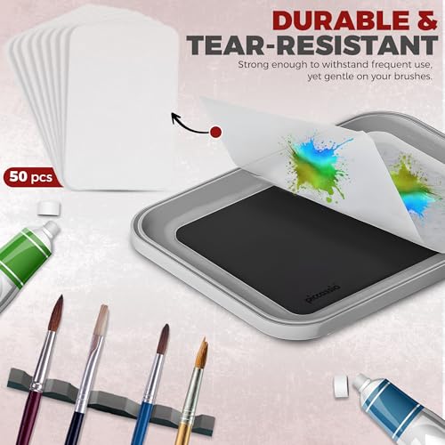Stay Wet Palette for Acrylic Painting, Easy to Clean, Sturdy and Durable, Ideal for Painting Miniatures, Warhammer Painters, Students, Beginners, and Hobbyists - color: Gray