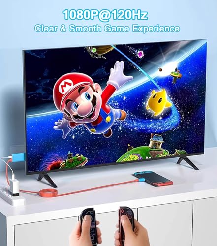 Portable Switch Dock 4K TV Adapter for Nintendo Switch/OLED, 2 in 1 USB C to HDMI Cable with PD 100W Charging Port - style: Cable