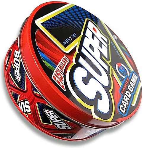 Super 7 Family Card Game Collectible Tin – for Kids and Adults, Family Game Night, Fast Games, Easy to Learn, 2-7 Players, Ages 7 to 107!