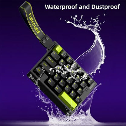 FKZ M30HE Rapid Trigger Gaming Keyboard,Hall Effect Magnetic Switch One Handed Hot Swap RGB Wired Mechanical Keyboard Adjustable Actuation 8K Hz Polling Rate Macro Keypad for E-Sports Gamer (Black) - color: Black
