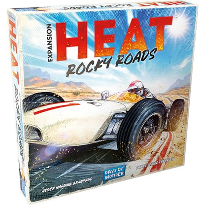 Heat: Rocky Roads Board Game Expansion | New Tracks & Mechanics, 1966 Championship Season, Strategy Game for Kids & Adults, Ages 10+, 1-7 Players, 60 Mins