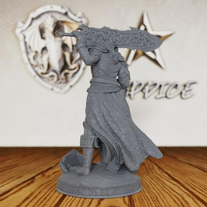Vampire Swordsman Tabletop Unpainted Miniature Set, DND Minis for Dungeons and Dragons,Fantasy Role Playing Figurine, Great for Vampire Encounters & Gothic Theming- AS197