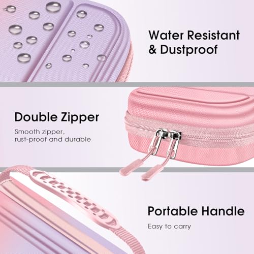FINTIE Carrying Case for Nintendo Switch 2 (2025), Shockproof Hard Shell Switch 2 Case, Protective Cover Travel Bag with 19 Game Card & 2 Micro SD Card Slots & Inner Pocket, Fantasy Ombre - color: Fantasy Ombre