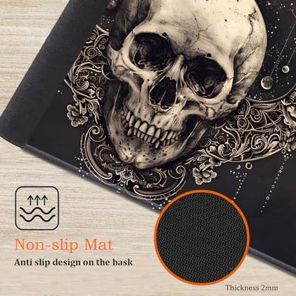 for MTG Playmat Non-Slip Rubber Play Mat with Storage Bag Combination, Ideal for Card Game Lovers TCG Play Mat, Moon Skull - color: Moon Skull