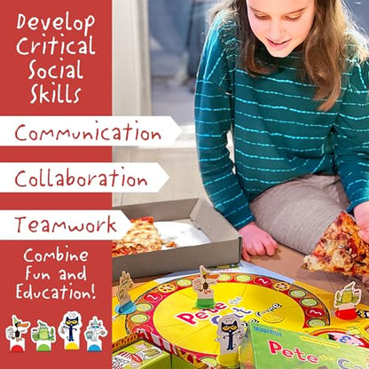 University Games Pete the Cat Pizza Pie Game Green, Ages 3 years and Up
