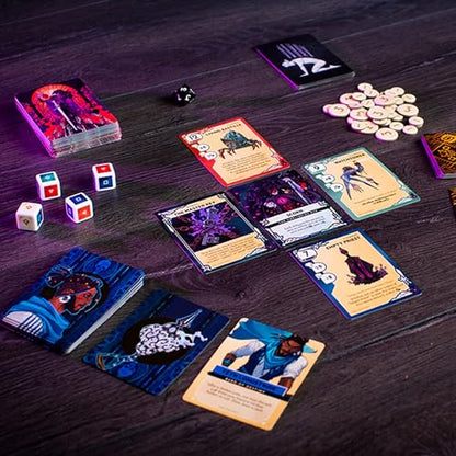 Kinfire Delve: Scorn’s Stockade – Solo or 2-Player Tactical Card and Dice Game, Battle Illusions, 60+ Min Gameplay – Replayable Adventure – Ages 14+ (Part of the Kinfire Universe: 5 Standalone Games)