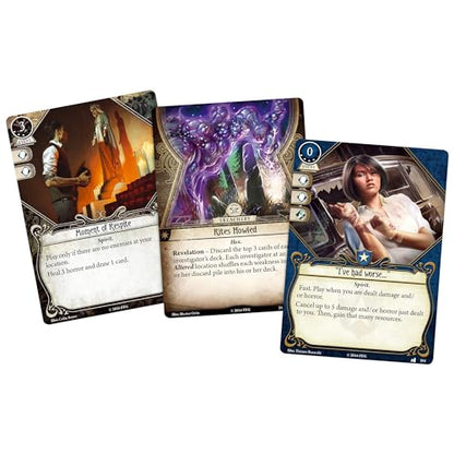 Arkham Horror The Card Game Where Doom Awaits MYTHOS PACK | Horror Game | Mystery Game| Cooperative Card Game| Ages 14+ | 1-2 Players| Average Playtime 1-2 Hours | Made by Fantasy Flight Games, Green