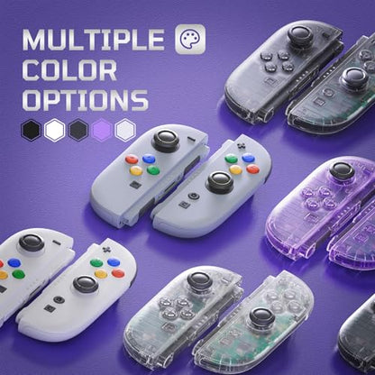 eXtremeRate Replacement 3D Joystick for Nintendo Switch 2 JoyCon, Controller Left Right Analog Stick Thumbsticks with Repair Tools for JoyCon 2, Multi-Colors Options - Clear - color: Clear
