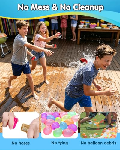 Reusable Water Balloons 12 Pcs, Refillable Self-Sealing Water Bombs, Quick Fill Silicone Water Balls for Kids, Non-Magnetic Splash Toys for Outdoor Summer Fun, Pool Beach Backyard Water Park Games - color: Red