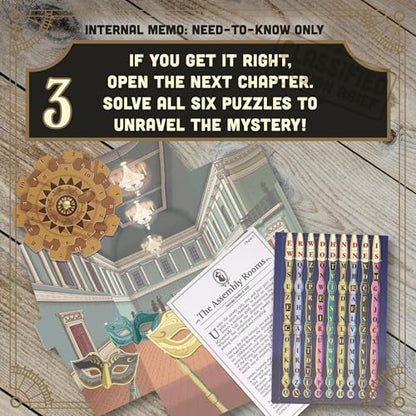 Ridley's Timescape: Jane Austen- Escape Room Game - Travel Back in Time to Help Jane Solve the Crime -Re-Playable and Re-Giftable - Date Night Favorite - 1+ Players for Ages 12+ and 90 Minute Playtime - style: Jane Austen