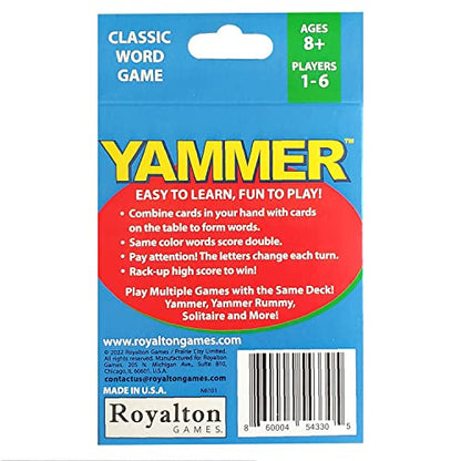 Word Card Game, Fun Family Word Game for Adults, Kids, Game Night, 1-6 Players, Ages 8+