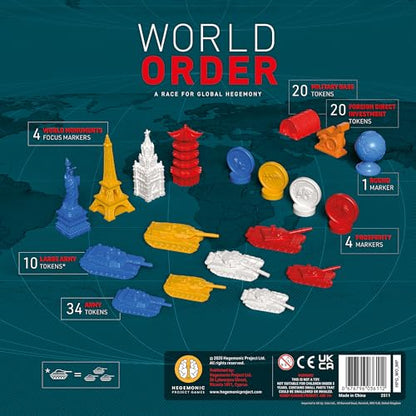 World Order: Miniature Pack - 93 Collectible Pieces, 3D Printed, Board Game Upgrade Components, Tanks, Monuments, Markers, Add-On Accessory Set - style: Miniature Pack