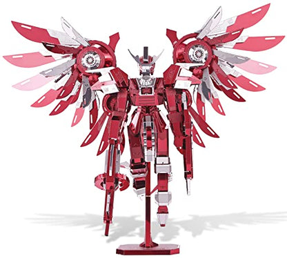 Piececool 3D Metal Puzzles for Adults, Thundering Wings Figure Mecha Model Kits Steel Metal 3D Model Building Kit, Brain Teaser DIY for Teens Man Woman, 215 Pcs - color: Titan