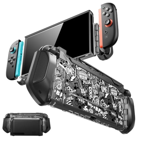 Mumba Blade Series Case for Nintendo Switch 2 [Dock Friendly] [Military-Grade Protection] Switch 2 Grip Protective Cover Shell, Quick-Release Joy-Con, Accessories for Switch 2 Controllers (Mixtape) - color: Mixtape