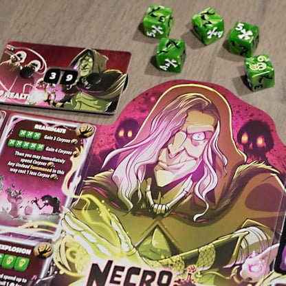 Dice Throne Box Game - Strategic Dice & Card Battler (Necromancer) - style: Necromancer