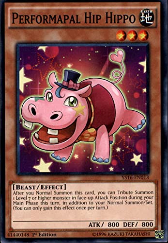 2016 Yu-Gi-Oh Starter Deck Yuya 1st Edition #YS16EN013 Performapal Hip Hippo C