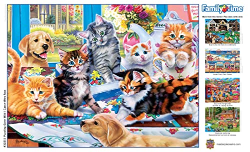 Masterpieces 400 Piece Jigsaw Puzzle for Adults, Family, Or Kids - Puzzling Gone Wild - 18"x24" - style: Puzzling Gone Wild