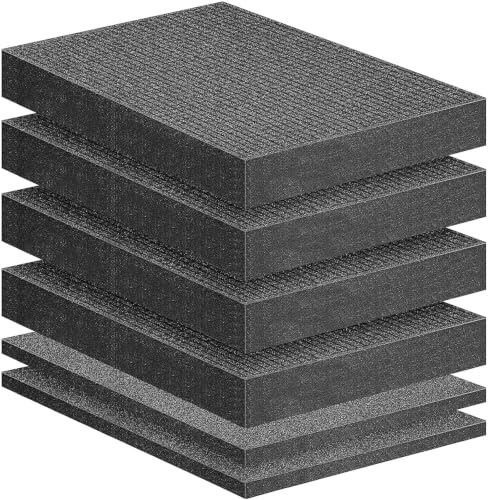 DECOHS 6 Pcs Pick Apart Foam Insert- 2 Sizes Pick and Pluck Foam- Pluck Pre Cube Sheet Foam with Bottom Use for Toolbox Game Box Cases Storage Drawer - size: 2 Sizes - 6 Pieces