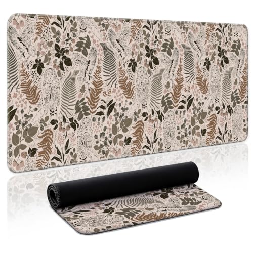 Aesthetic Desk Mat, Cute Magical Forest Desk Pad Protector for Work & Decor, 31.5" x 11.8", Pretty Non-Slip Extended Mouse Pad for Office or Home - color: J.Magical Forest, size: 31.5L x 11.8W inches