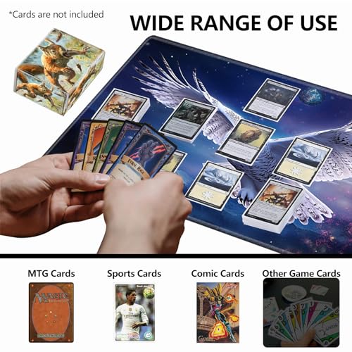 Strong Magnet Case Mtg Deck Box Tcg Up to 200 Cards Creative Pattern Trading Card Storage Box for Collectible Card Games, A Squirrel With Sharp Claws - color: A Squirrel With Sharp Claws