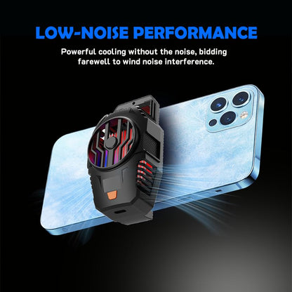 Portable Slim Phone Cooling Pad, USB Low Noise Phone Cooler Mat for iPhone Android Samsung, Non-Slip Heat Dissipation Pad for Gaming Travel Car Desk Video Calls