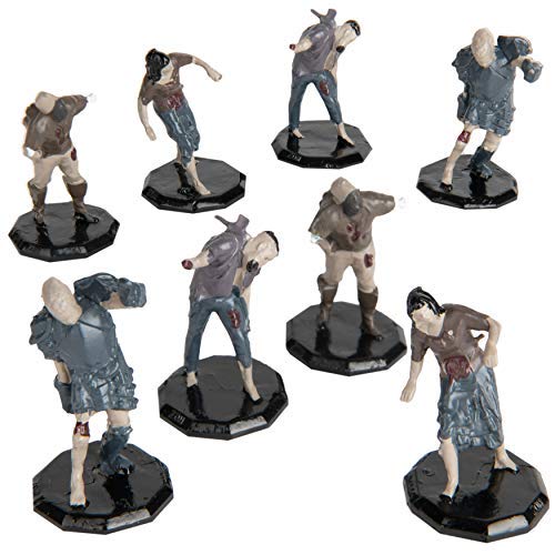 8 Painted Fantasy Zombie Mini Figures- All Unique Designs- 1" Hex-Sized Compatible with DND Dungeons and Dragons & Pathfinder and All RPG Tabletop Games