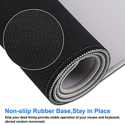 XXL Gaming Mouse Pad 35.4x15.7 Professional Large Mouse Pad & Computer Game Mouse Mat-90x40 Greyus - color: 90x40 Greyus, size: 35.4x15.7x0.1IN