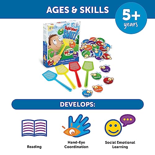 Learning Resources Sight Word Swat A Sight Words Game - Phonics Flash Cards, Board Games for Kids, Montessori Spelling , Homeschool, Classroom Must Haves, Teacher Supplies, Gifts for Boys and Girls - style: Sight Word Swat