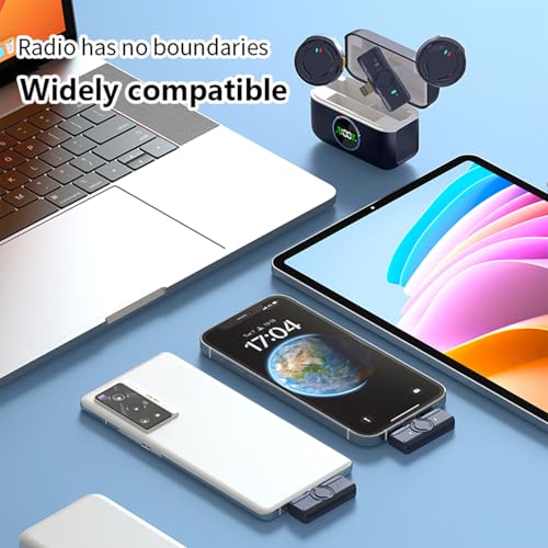 Wireless lavalier Microphone is The lightest mini Microphone on The Market. with its Lossless Sound Reproduction and top-of-The-line Recording Capabilities,Wide Compatibility