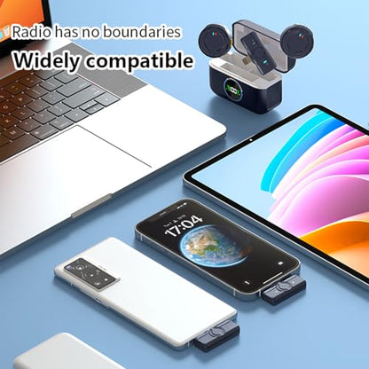 Wireless lavalier Microphone is The lightest mini Microphone on The Market. with its Lossless Sound Reproduction and top-of-The-line Recording Capabilities,Wide Compatibility