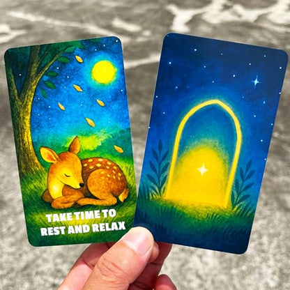 DPEHAKMK Embracing Fate Oracle Deck, Oracle Cards for Beginners, 78 Cards Deck for Love, Healing, Life Path, Spiritual Guidance, Modern Relationship Themes, Intuition, and Soul Messages