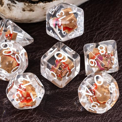 UDIXI Polyhedral Dice Set D&D, Mimic Chest DND Dice Set for Tabletop Games | Velvet Storage Bag, DM Gift, for Dungeons and Dragons Role Playing Games Board Games - color: Mimic Chest