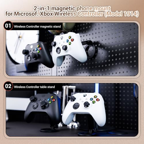 KIWIFOTOS Magnetic Phone Mount for Xbox Wireless Controller Model 1914 | Xbox Wireless Gaming Controller Phone Holder for iPhone 17 16 15 Pro Max Magsafe Samsung Pixel(controller not included) - color: for Xbox Wireless Gaming Controller