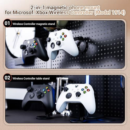 KIWIFOTOS Magnetic Phone Mount for Xbox Wireless Controller Model 1914 | Xbox Wireless Gaming Controller Phone Holder for iPhone 17 16 15 Pro Max Magsafe Samsung Pixel(controller not included) - color: for Xbox Wireless Gaming Controller
