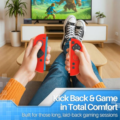 TNP JoyCon 2 Case Cover for Nintendo Switch 2 2025 - Soft Anti-Slip Silicone Protective Skin with Thumb Grip Caps Compatible with Nintendo Switch 2 Joy-Con 2 Controllers, 2 Pack (Red) - color: Red