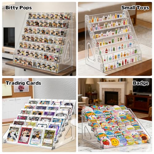 7-Tier Miniatures Storage Case Clear Acrylic Storage and Miniature Display Case Sturdy Miniature Storage Carrying Figure Case Miniatures Display Holder Compatible with D&D, 40k and More(Case Only)