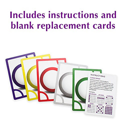 Royal Bingo Regular Calling Cards - Pack of 81 - High Visibility Font, 3.5" x 2.5" per Card-Replacement for Raffle and Balls - style: Small - 81 Cards